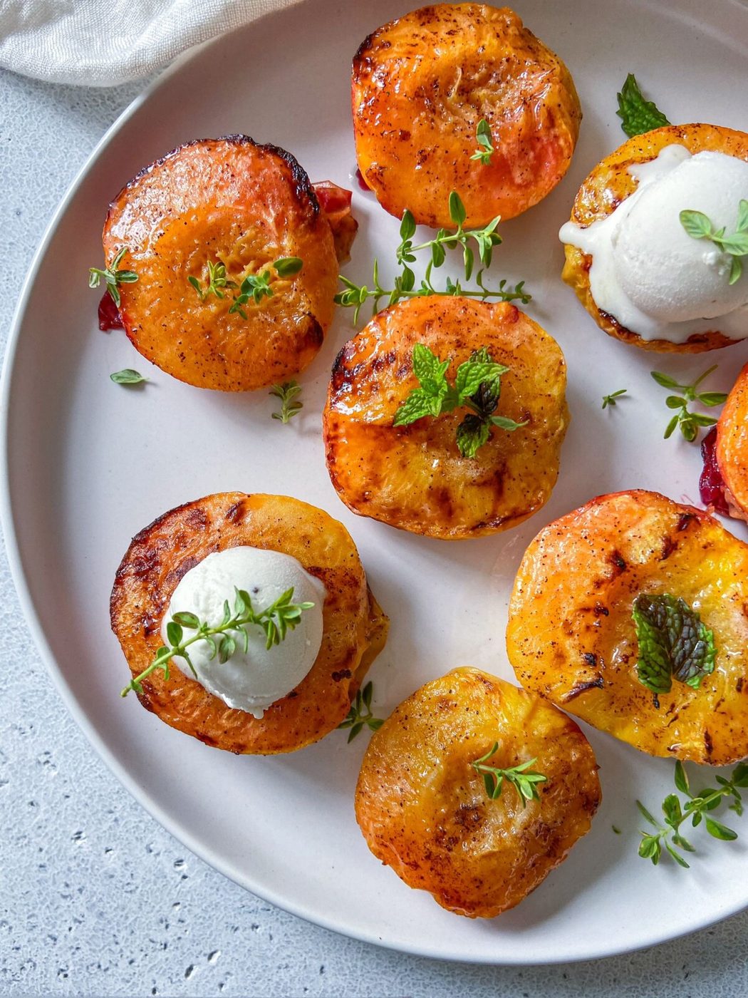 Air Fryer Peaches
