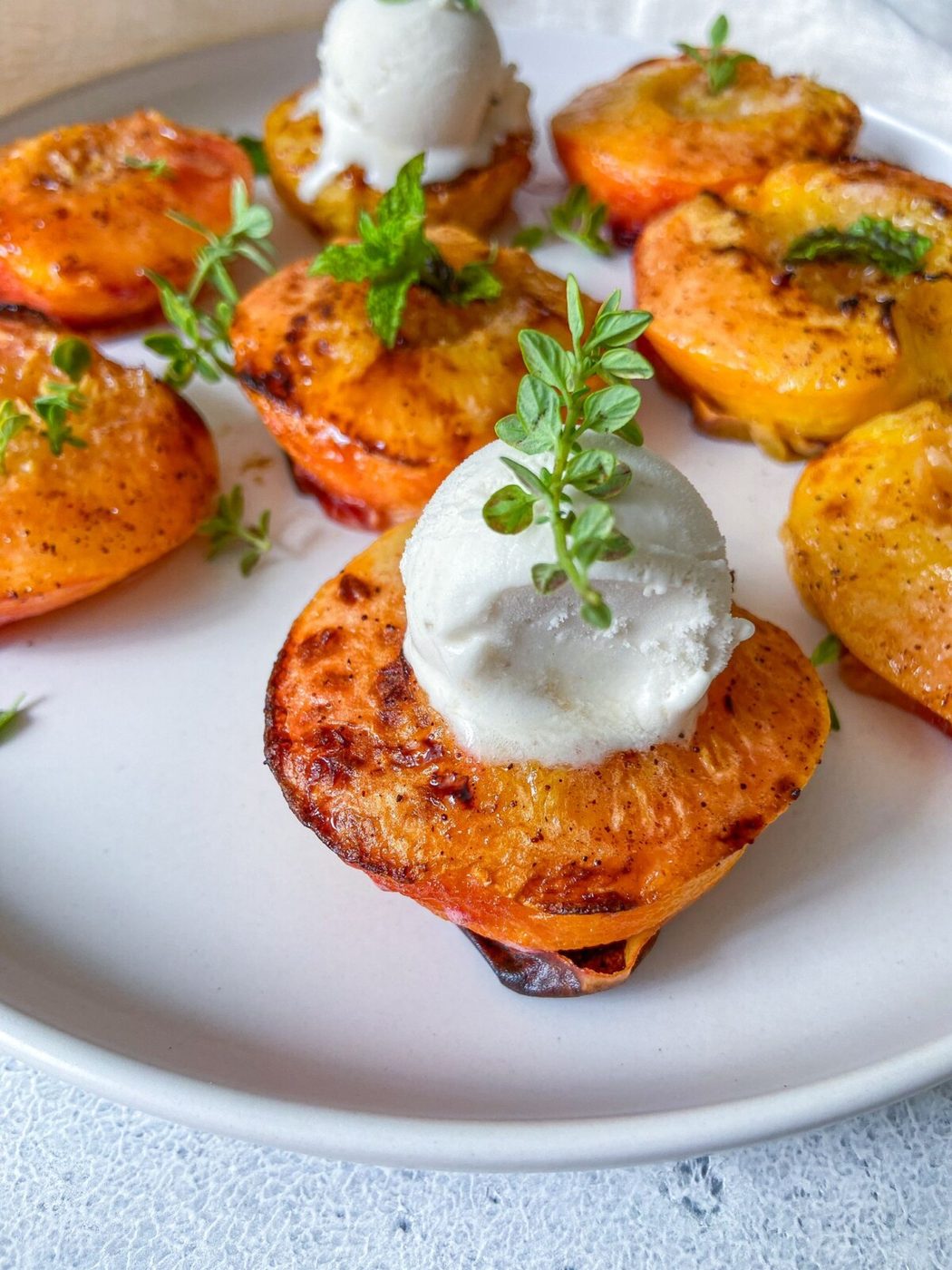Air Fryer Peaches