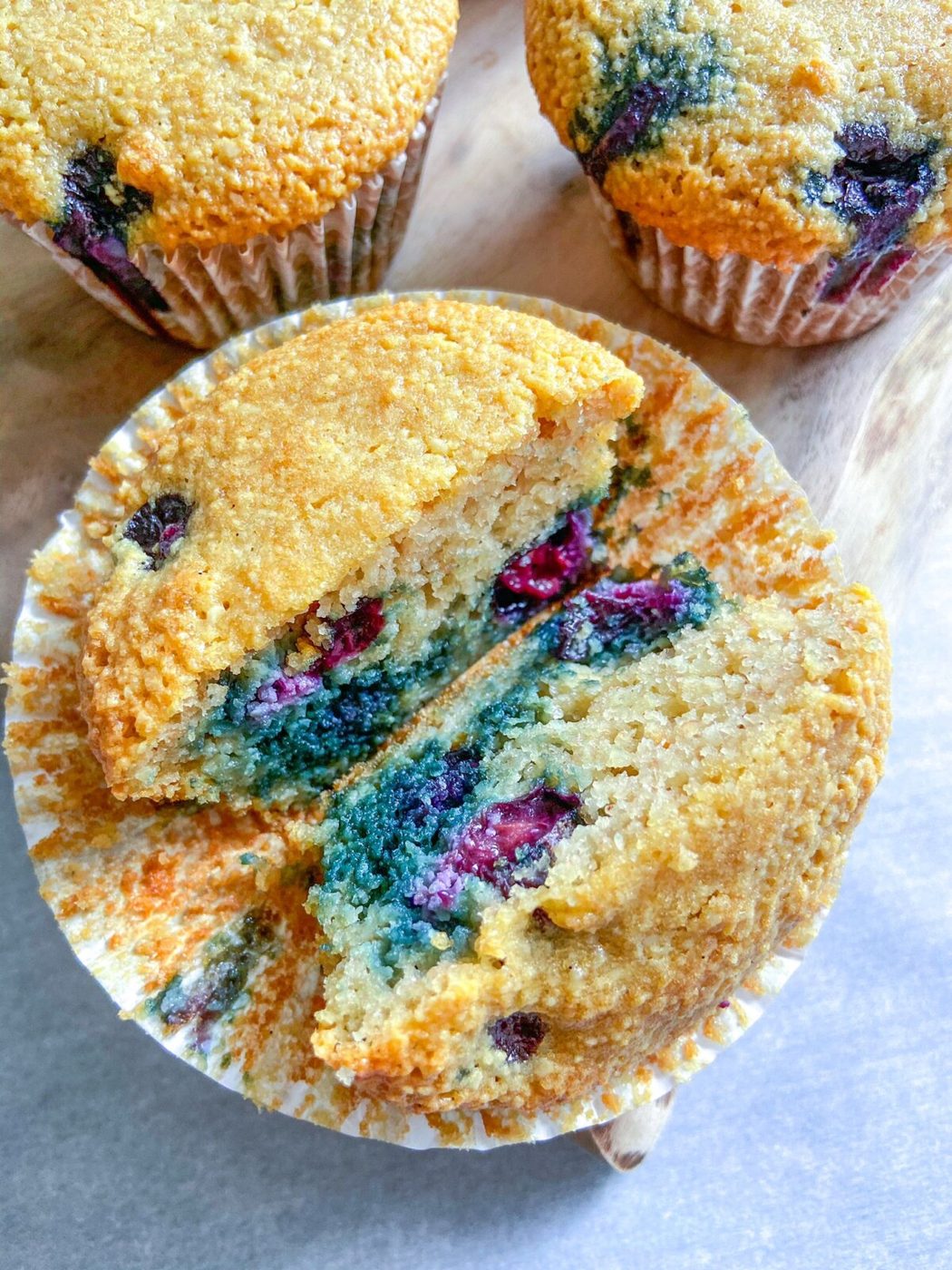 Almond Flour Blueberry Muffins