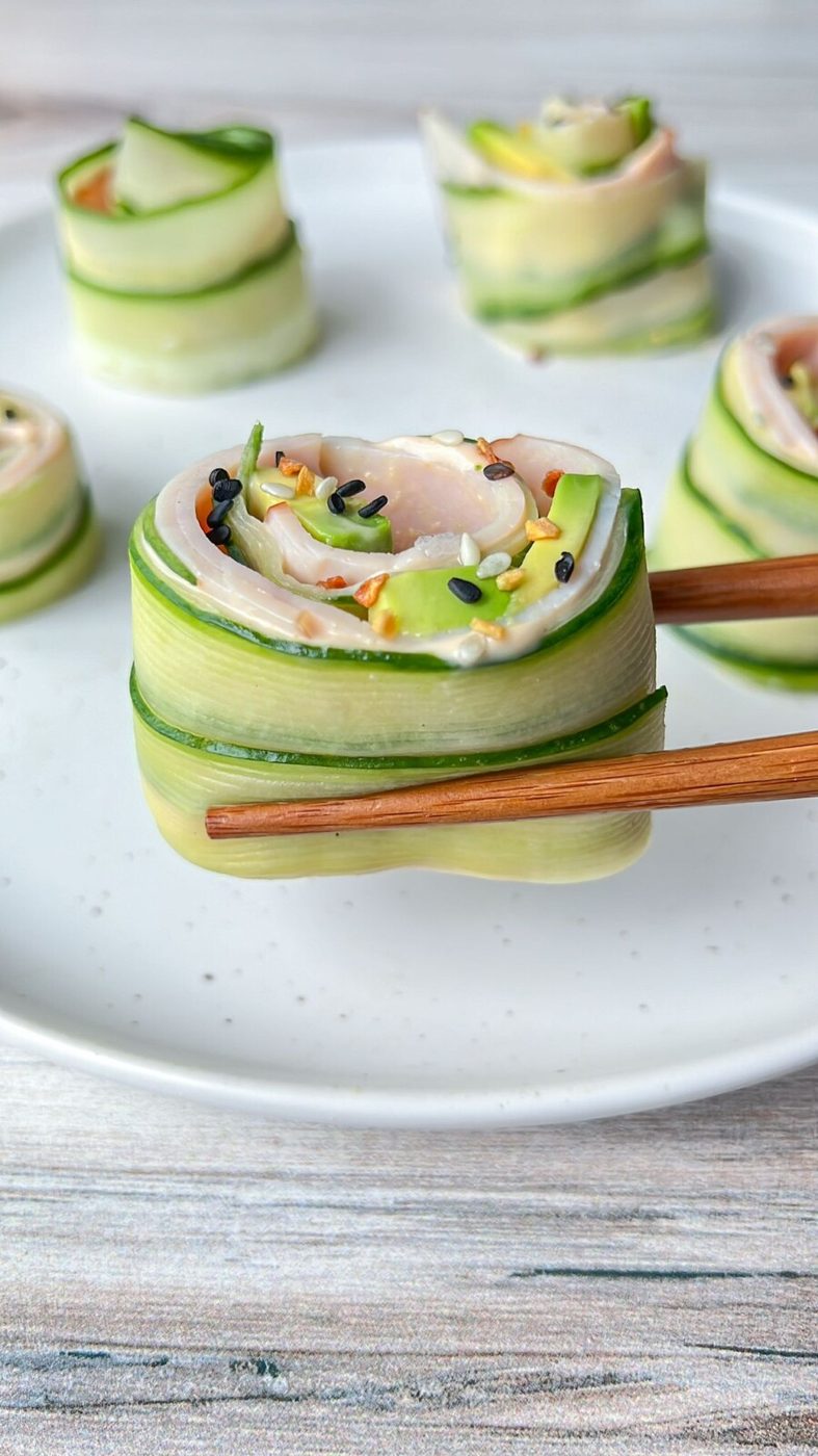 Cucumber and Avocado Rolls