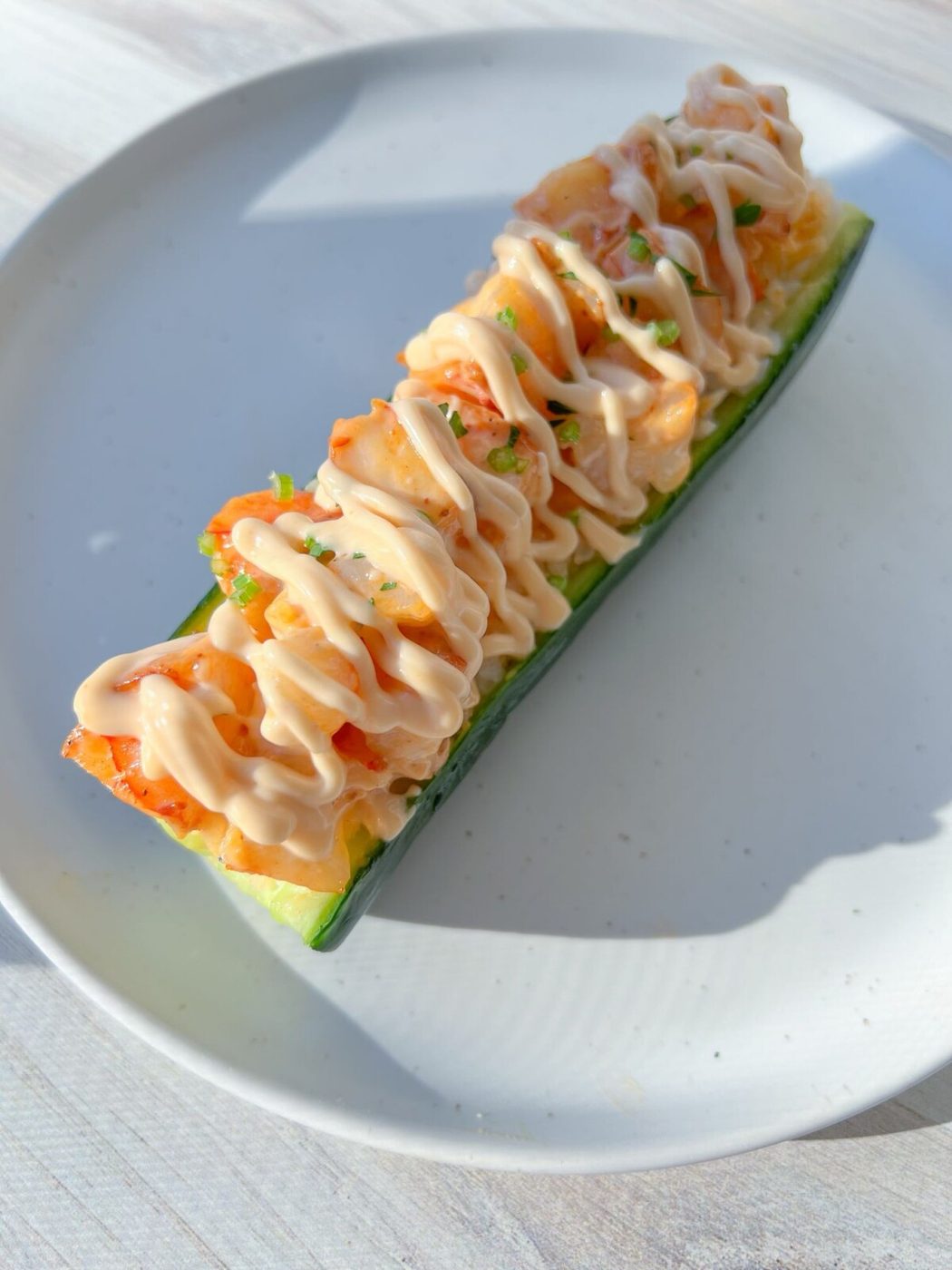 Cucumber Sushi Boats