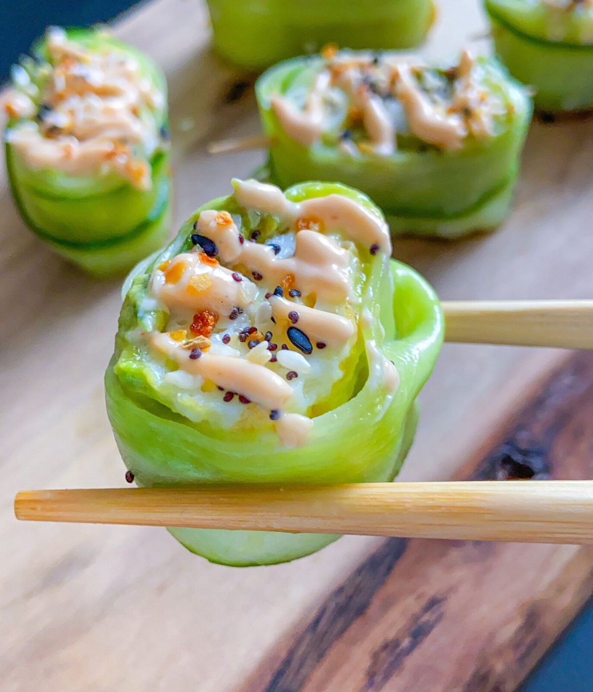 Egg White Cucumber Rolls