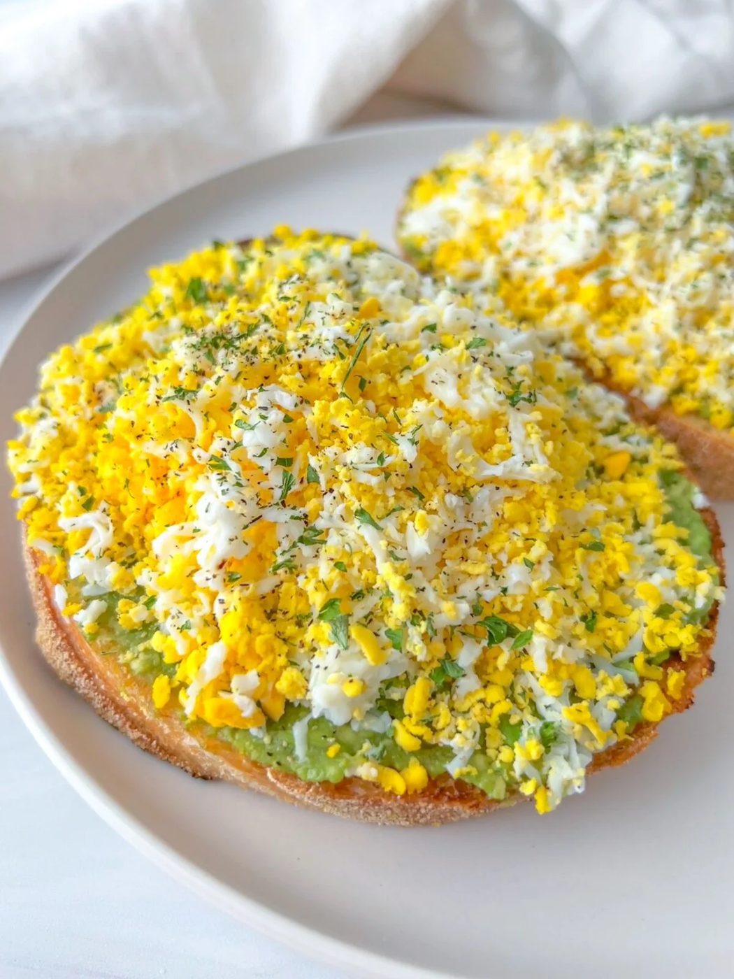 Grated Egg Avocado Toast