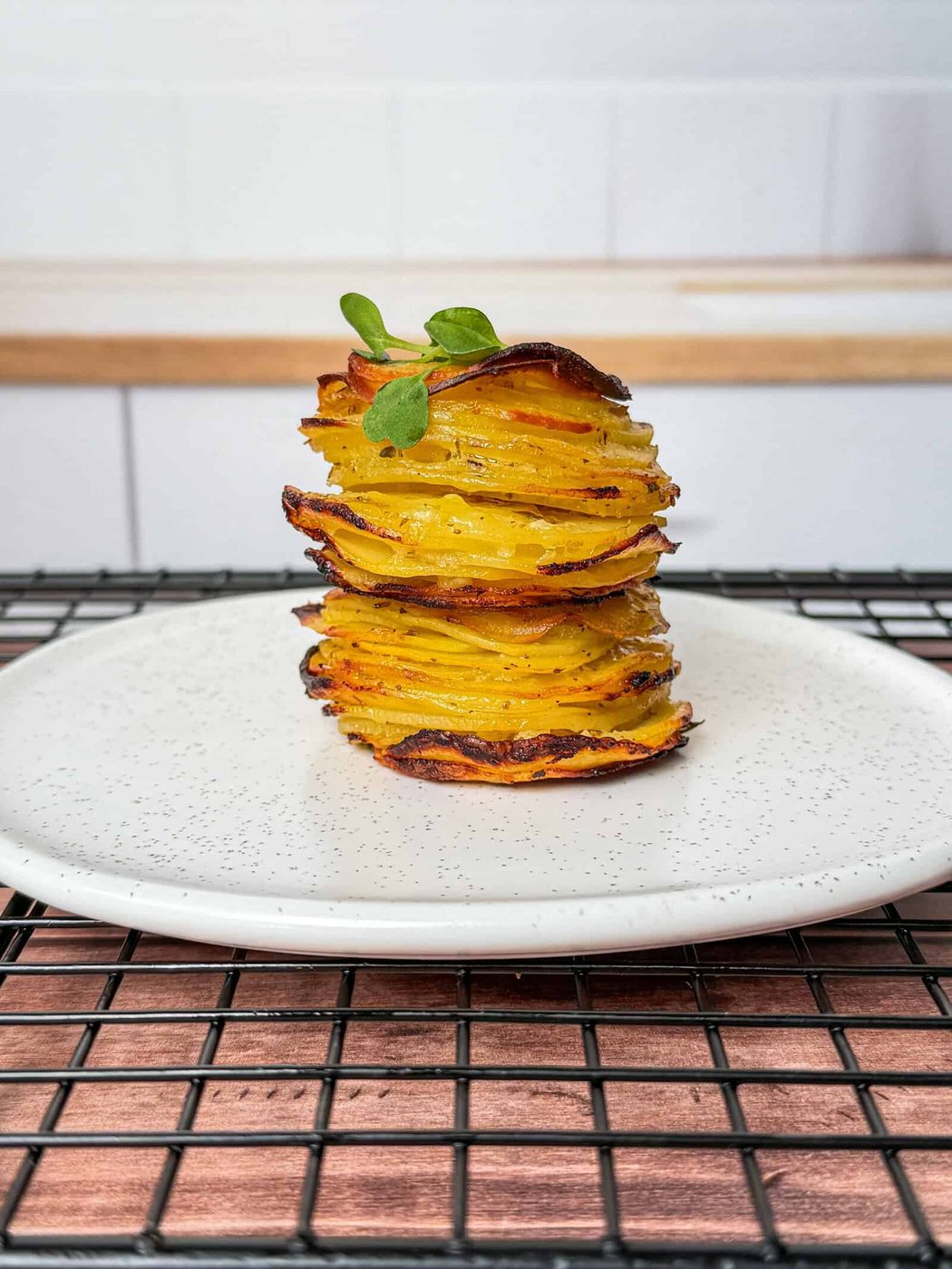 Greek Lemon Potato Stacks
