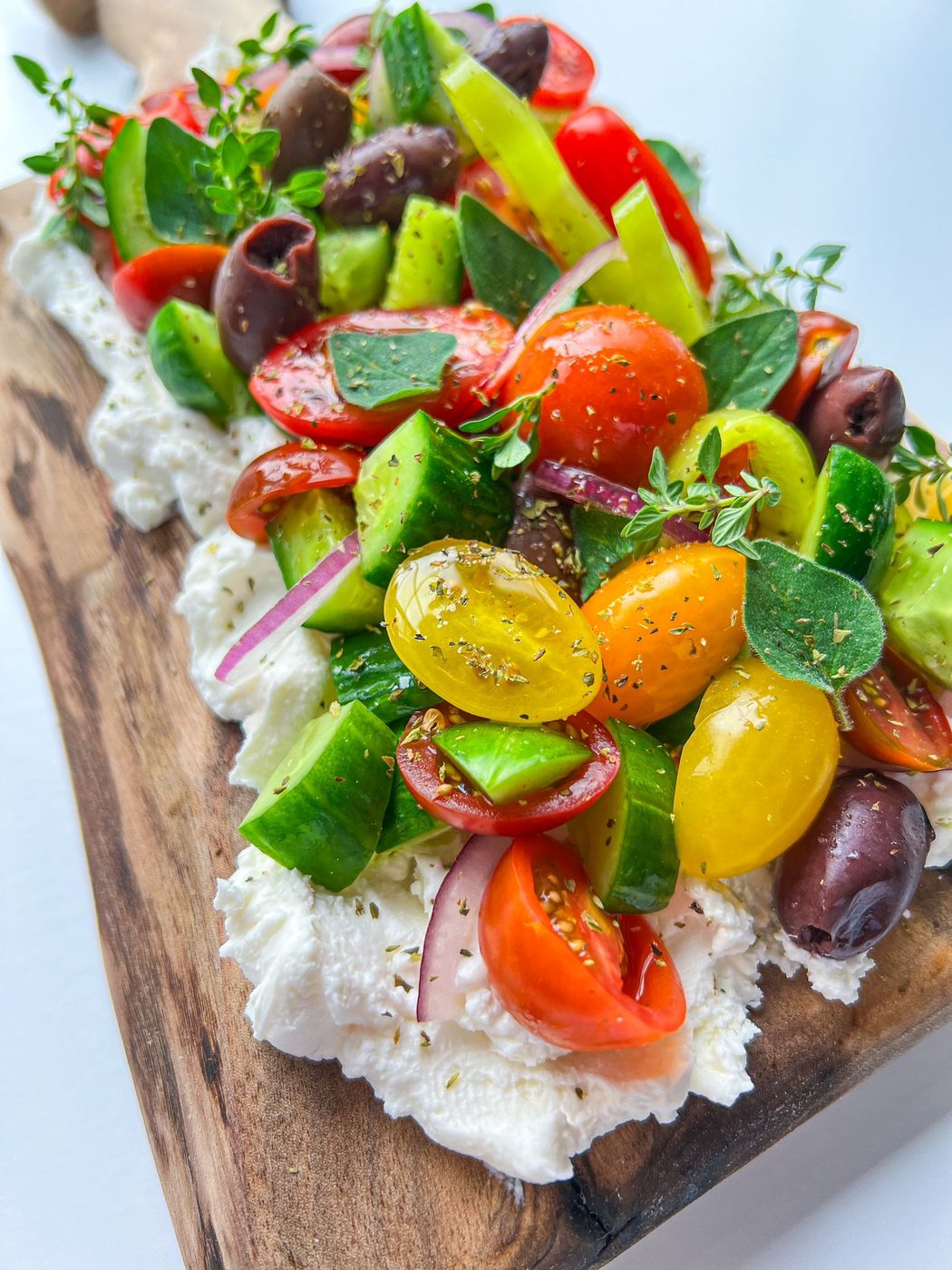 Greek Salad Feta Board