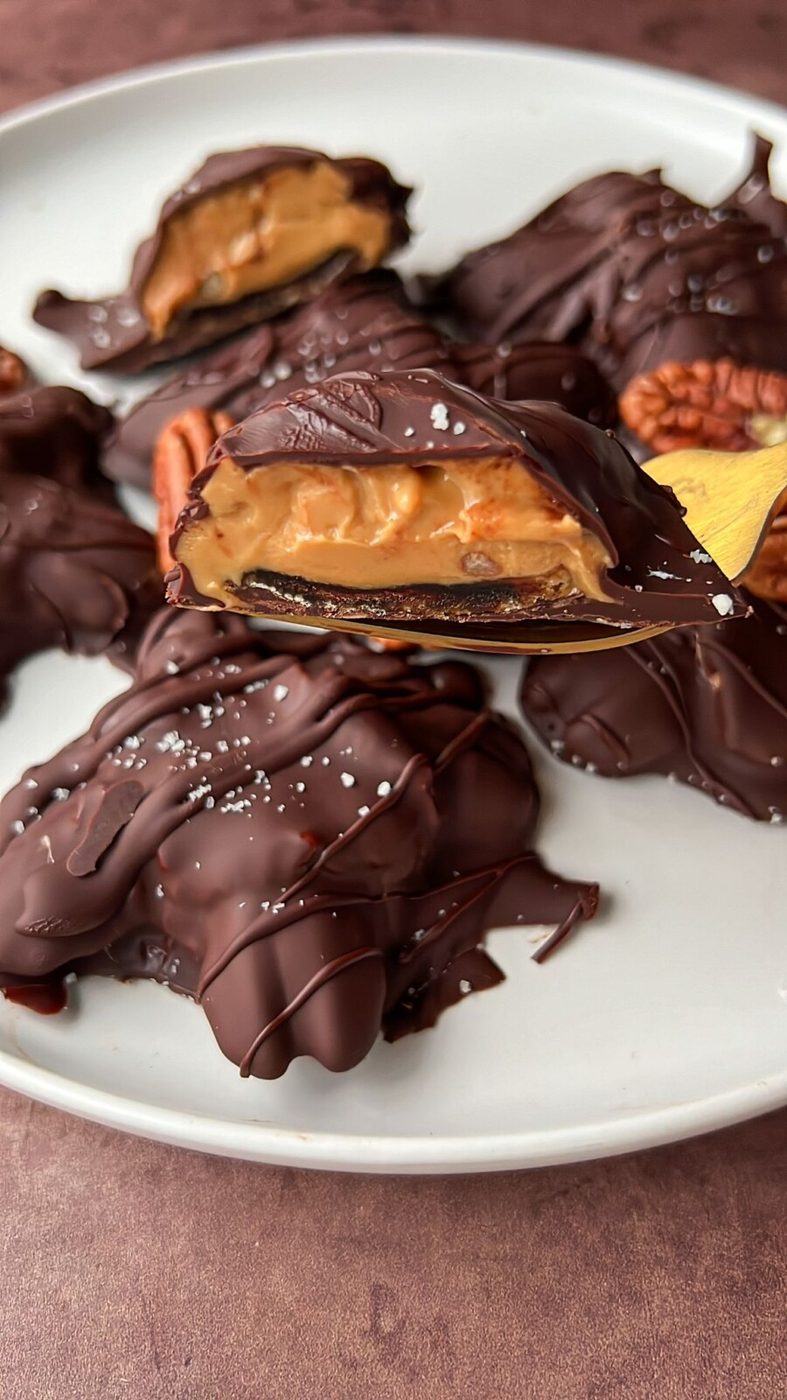Healthy Chocolate Turtles
