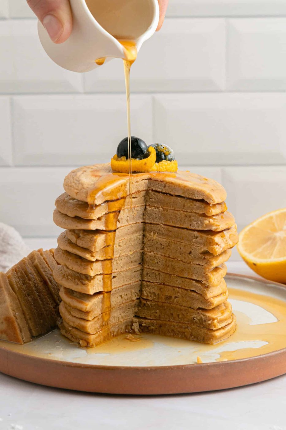 Healthy Lemon Ricotta Pancakes