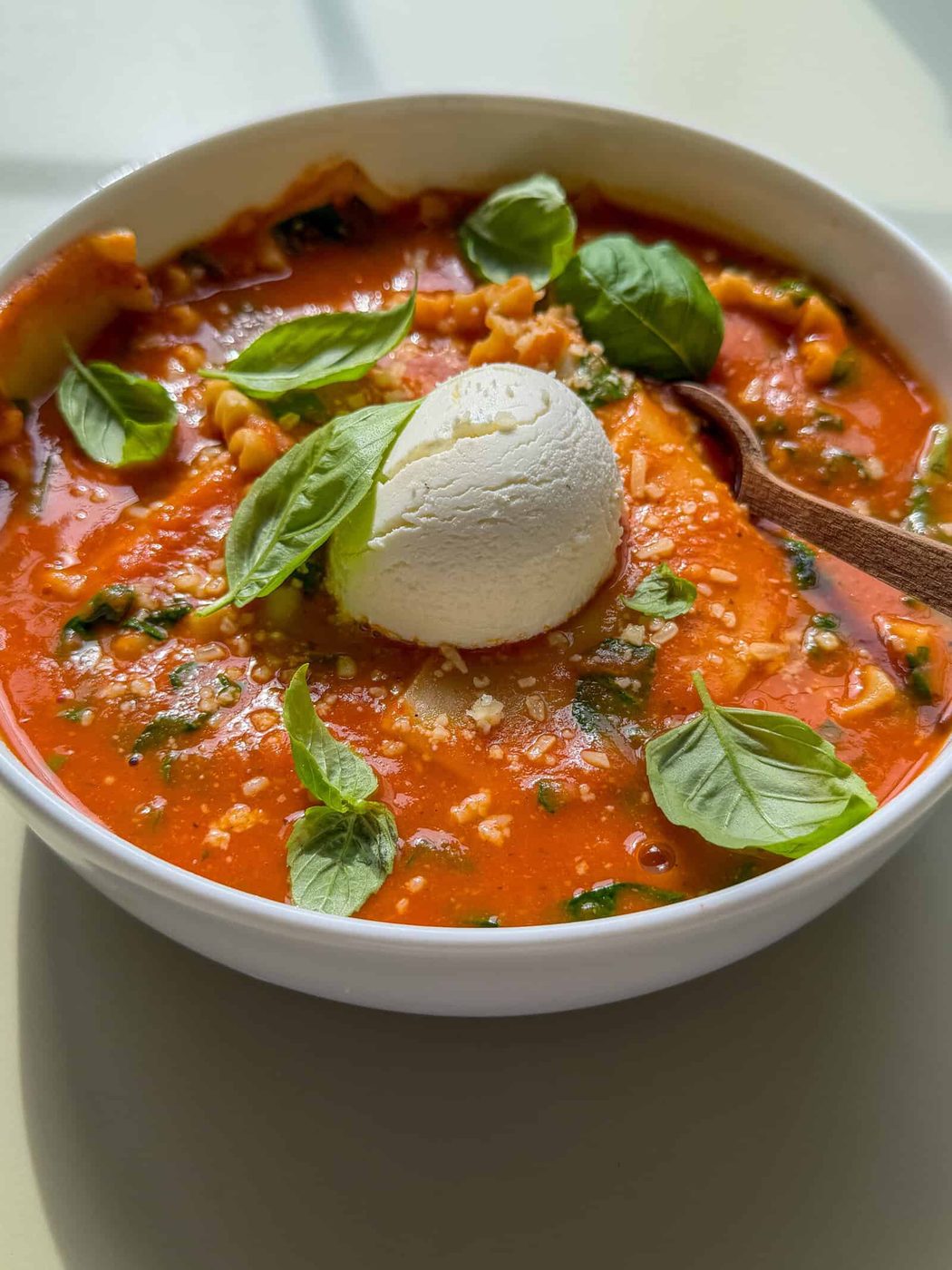 High Fiber Lasagna Soup