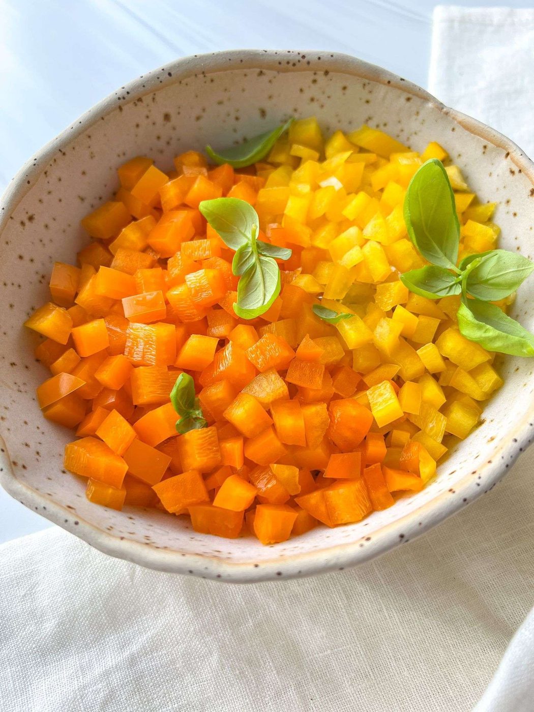 Dice Bell Peppers
