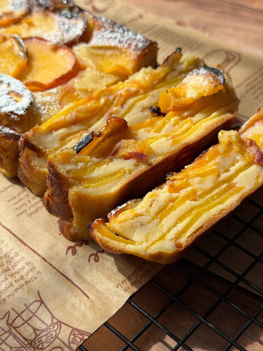 Invisible Peach Cake