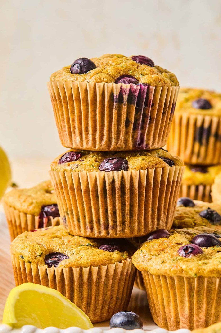 Lemon Blueberry Veggie Muffins