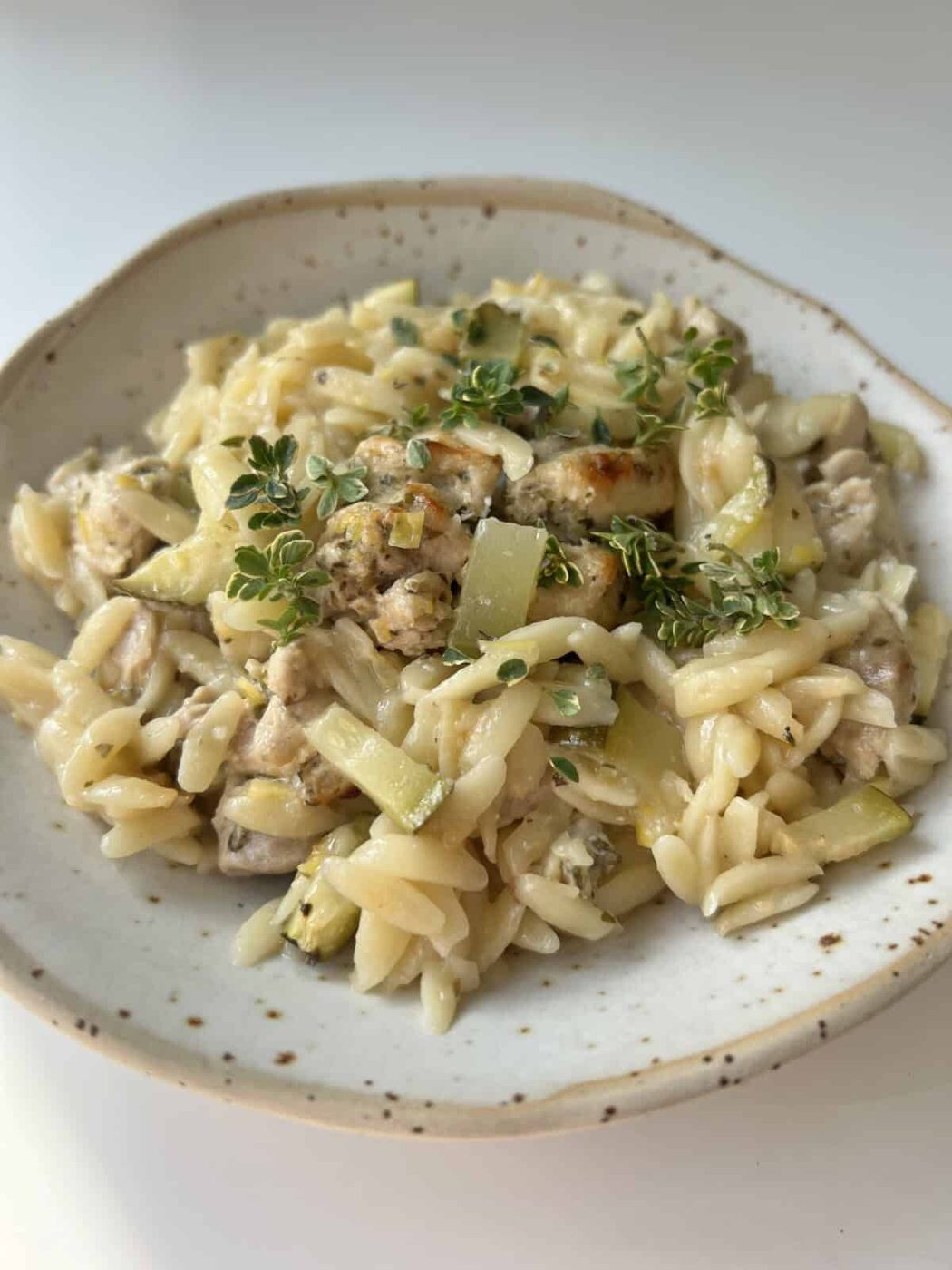 Lemon Orzo Bake
