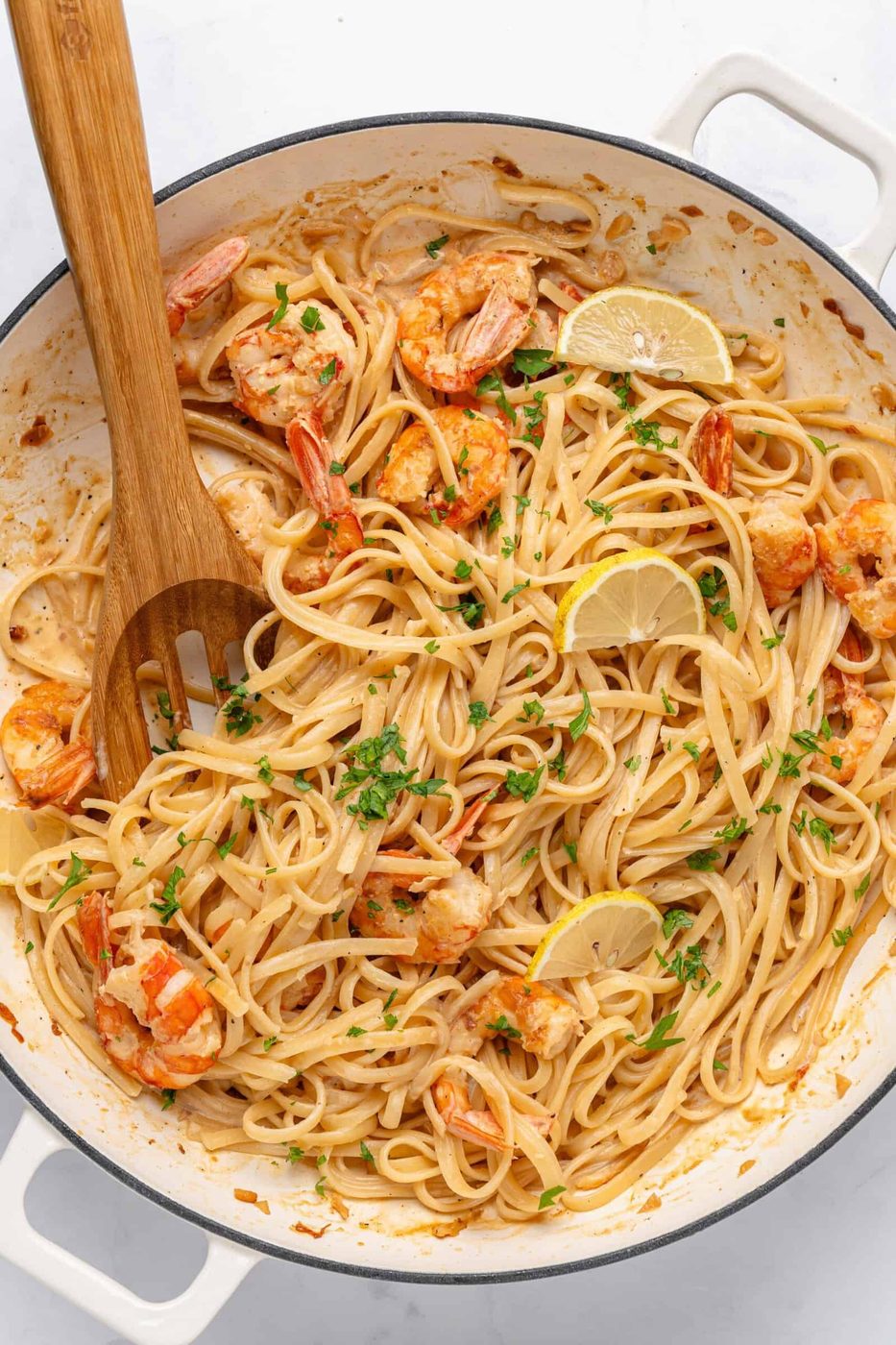Lemon Shrimp Pasta