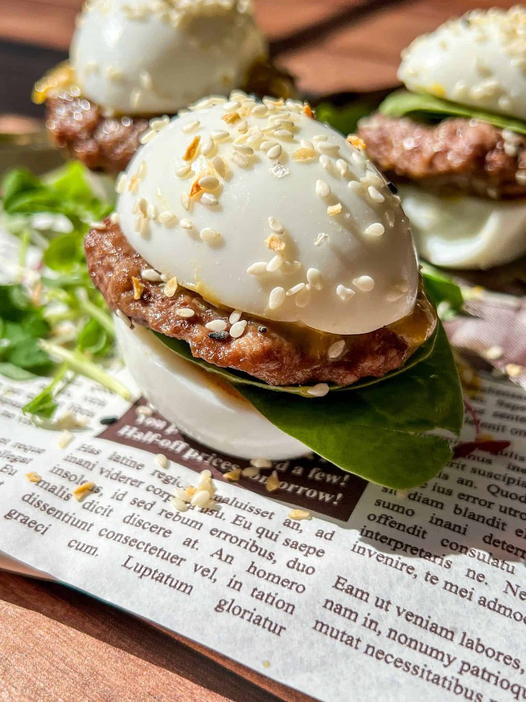Mini Egg Burgers