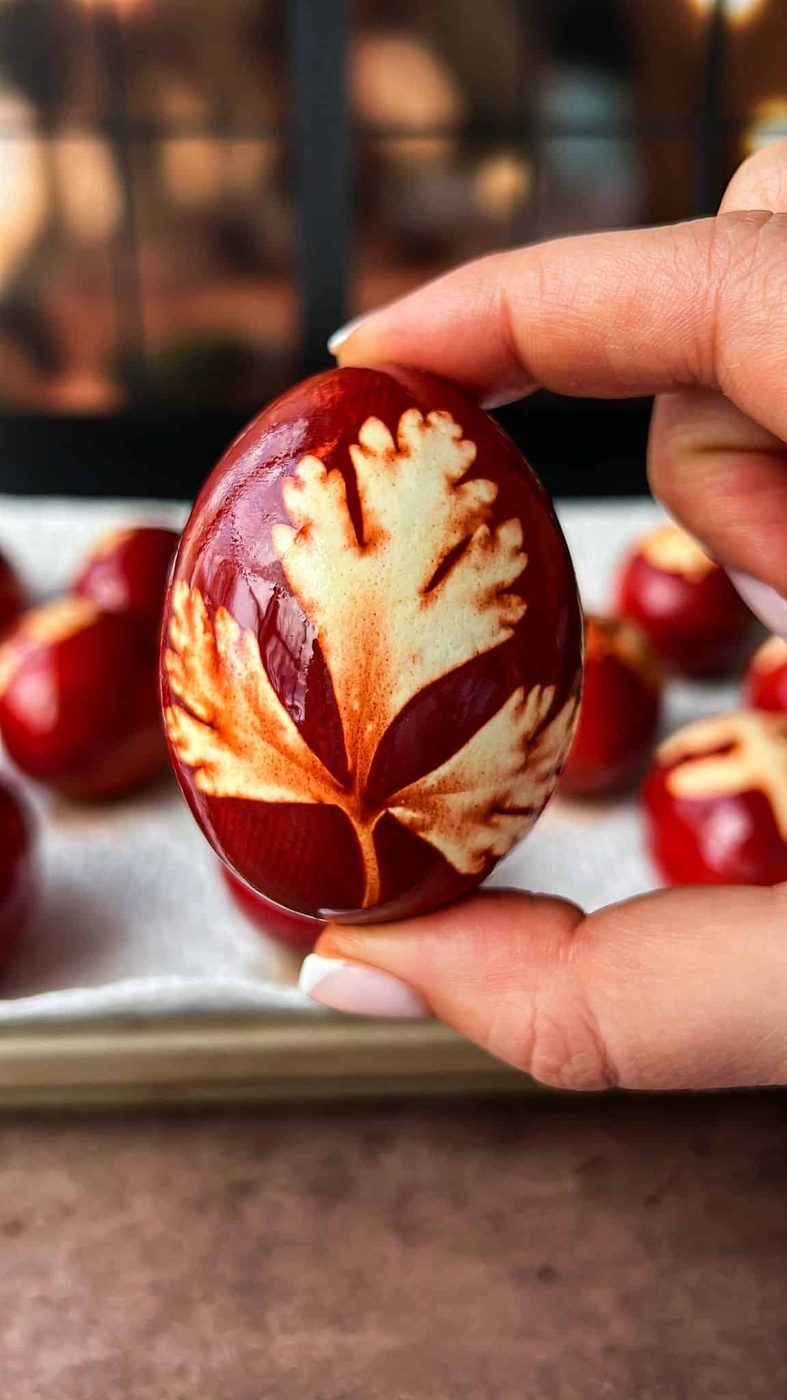 Naturally Dyed Easter Eggs