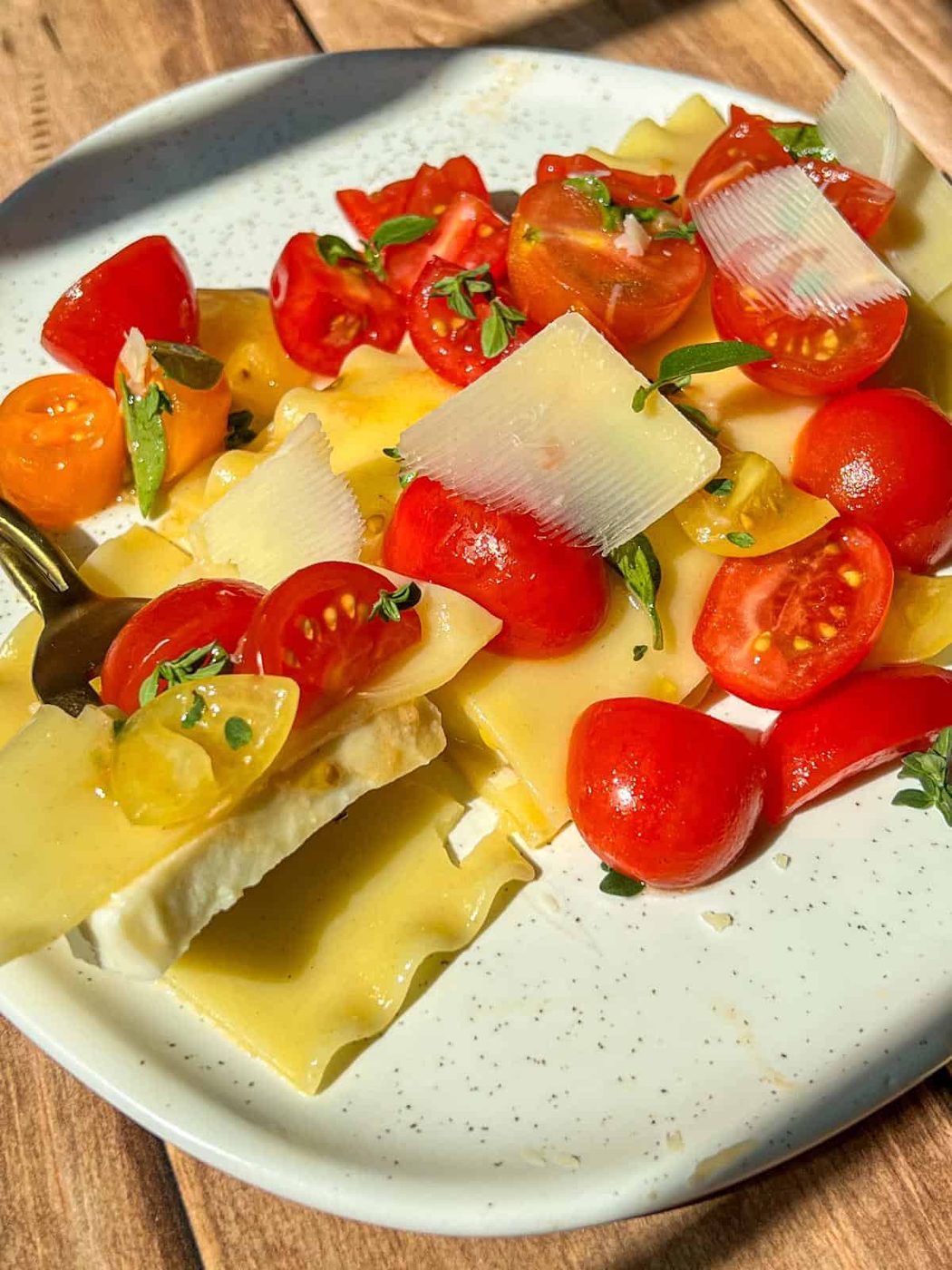 No Bake Caprese Lasagna