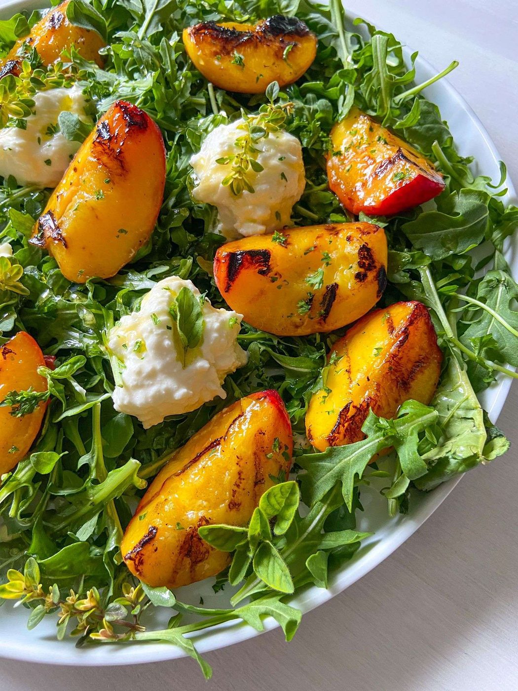 Peach Burrata Salad