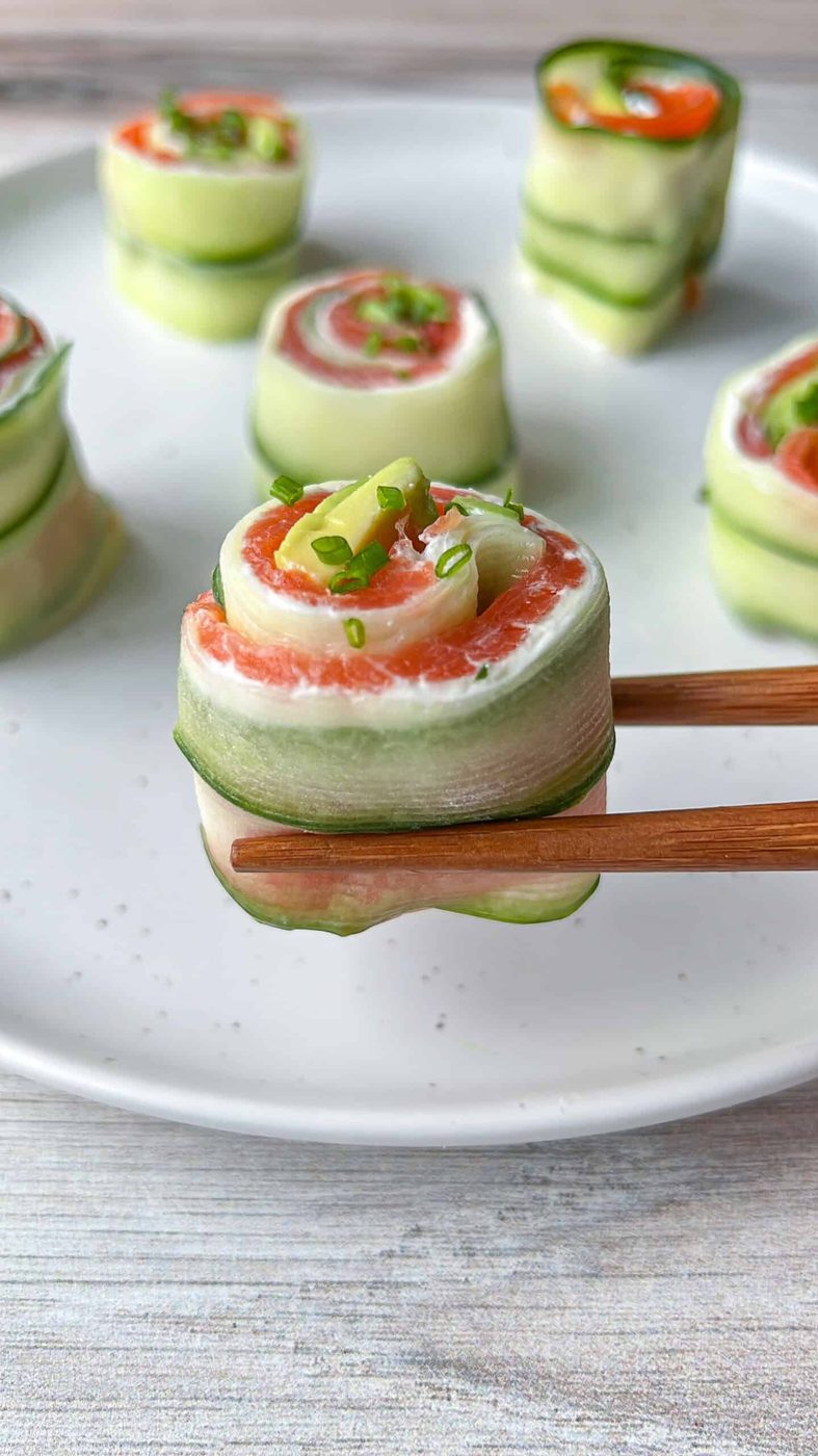Salmon Cucumber Rolls