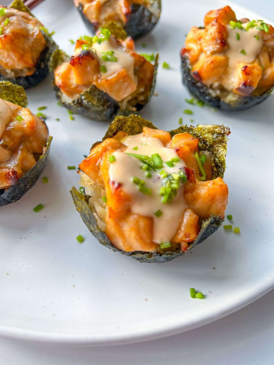 Salmon Sushi Cups