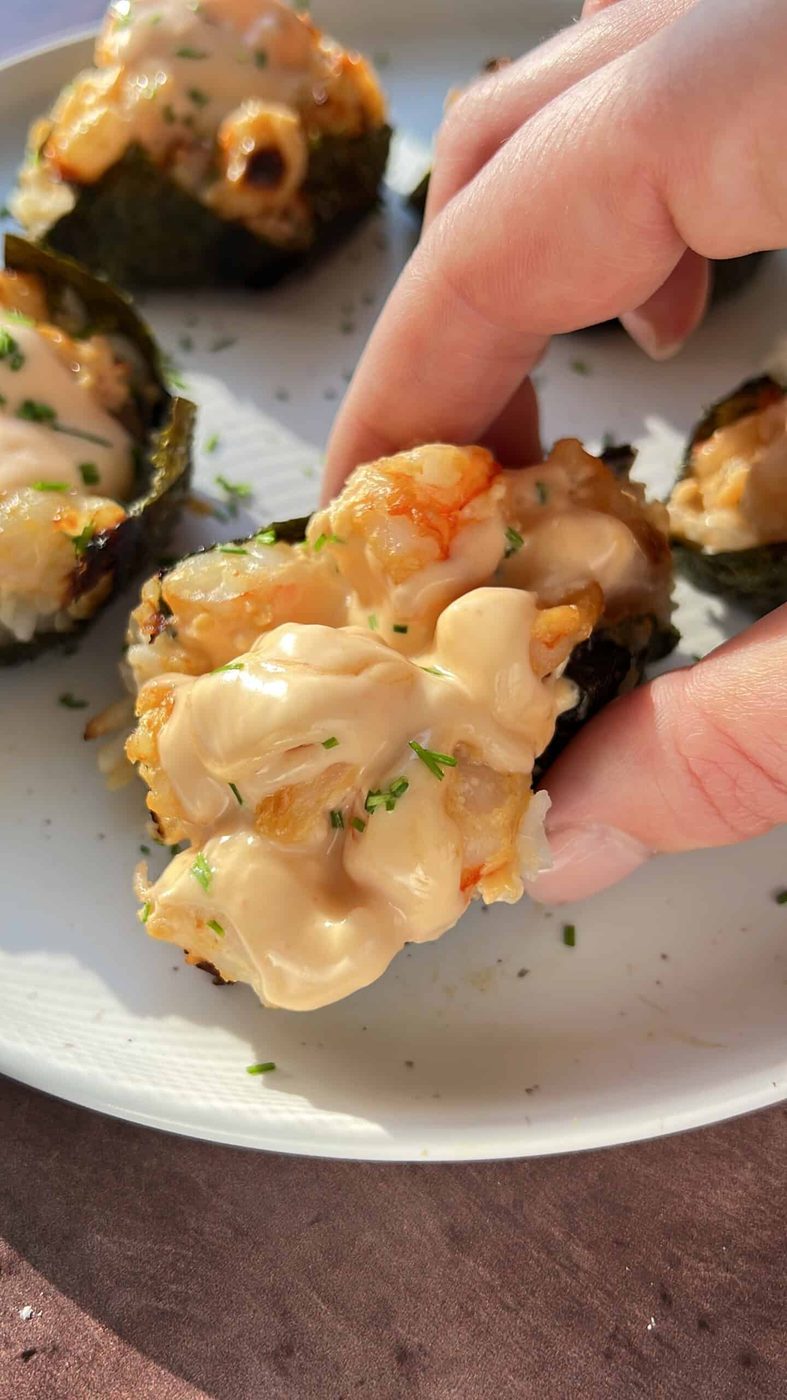 Shrimp Sushi Cups
