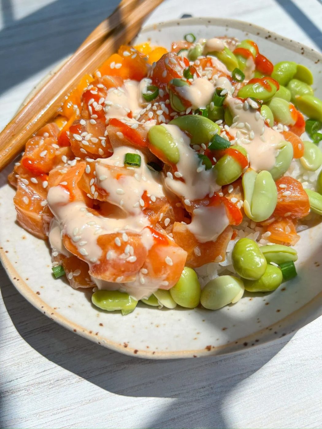 Spicy Salmon Poke Bowl