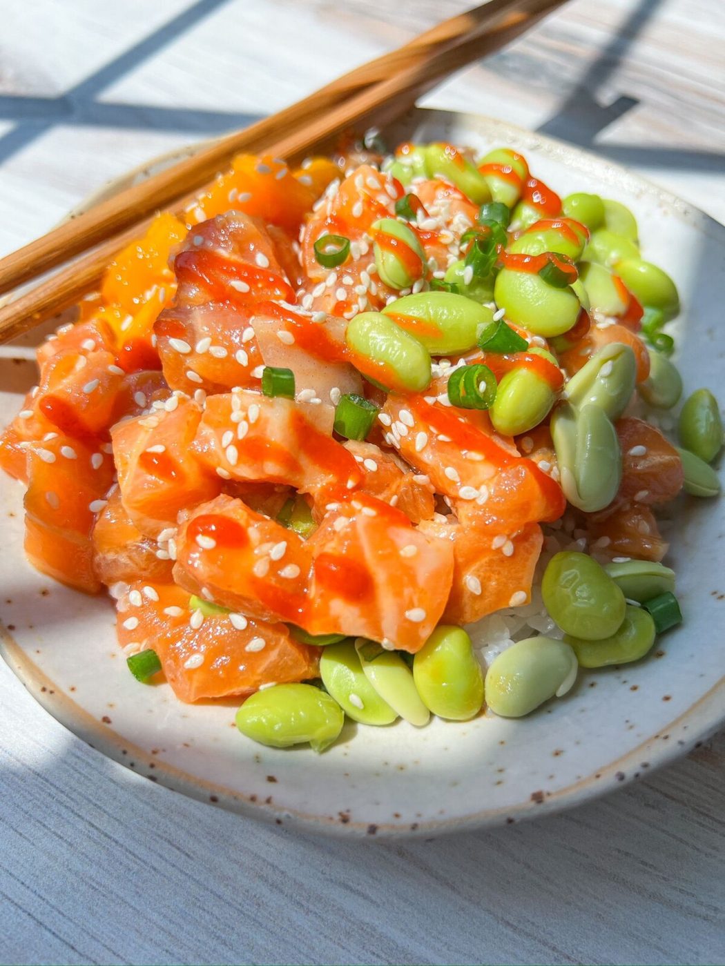 Spicy Salmon Poke Bowl