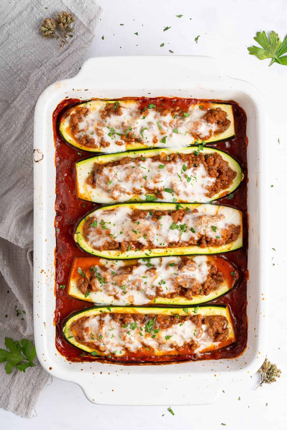 Stuffed Zucchini Boats