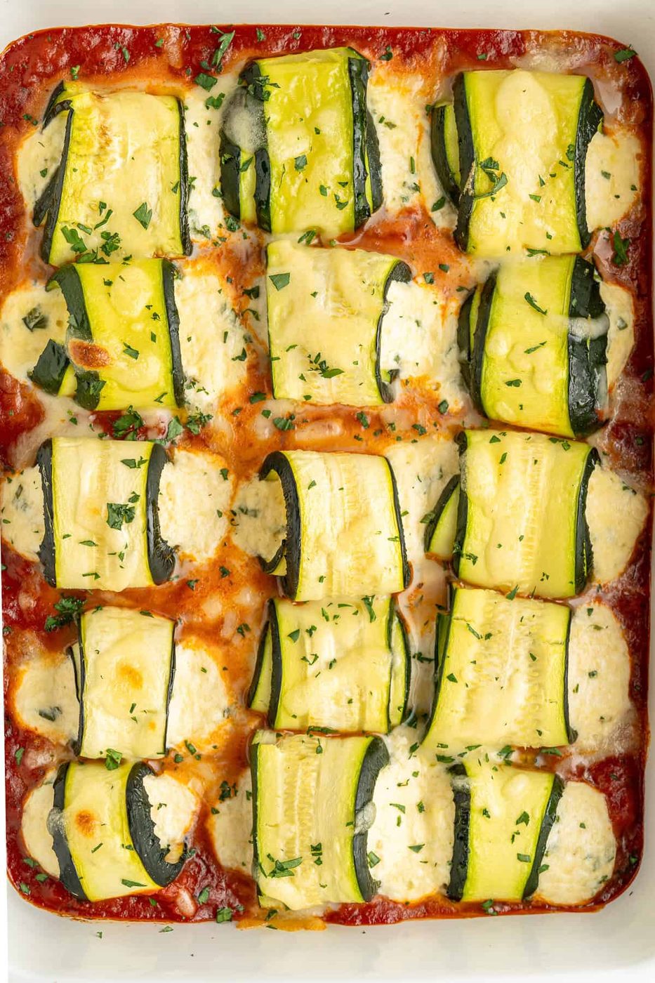 Zucchini Lasagna Rolls