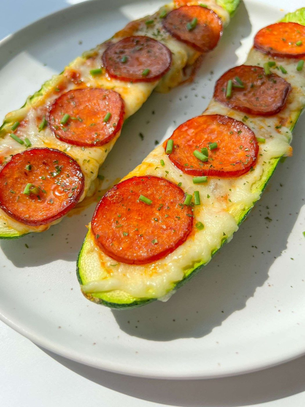 Zucchini Pizza Boats