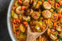 Savory One-Pan Sausage and Rice Dinner