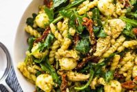 Zesty Chicken Pesto Pasta Delight