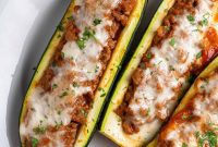 Loaded Zucchini Boats