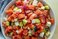 Sweet and Savory Watermelon Feta Salad