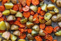 Golden Roasted Potatoes and Carrots