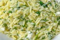 Lemony Spinach Orzo Salad