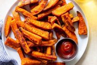 Golden Crispy Sweet Potato Oven Fries