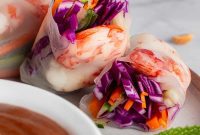 Fresh Shrimp Garden Rolls