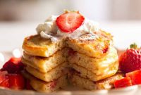 Luscious Strawberry Pancakes