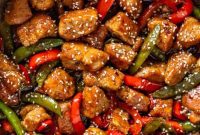 Sweet and Sticky Honey Garlic Pork Stir Fry