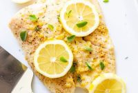 Garlic Butter Halibut Bake