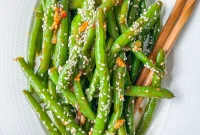 Sesame Garlic Green Beans