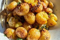 Crispy Air Fried Greek Lemon Potatoes