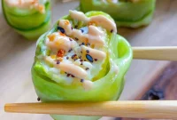 Fresh Cucumber Egg White Wraps