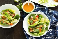Tangy Ginger Peanut Lettuce Wraps