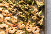 One-Pan Peanut Shrimp and Broccoli