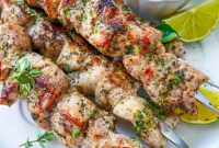 Sizzling Pork Kebabs