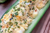 Fresh Egg Salad Cucumber Bites