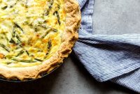 Savory Crab, Asparagus, and Leek Quiche