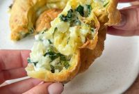 Crispy Rice Paper Spanakopita