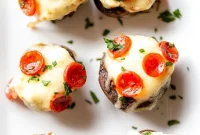 Cheesy Pizza Stuffed Mushrooms